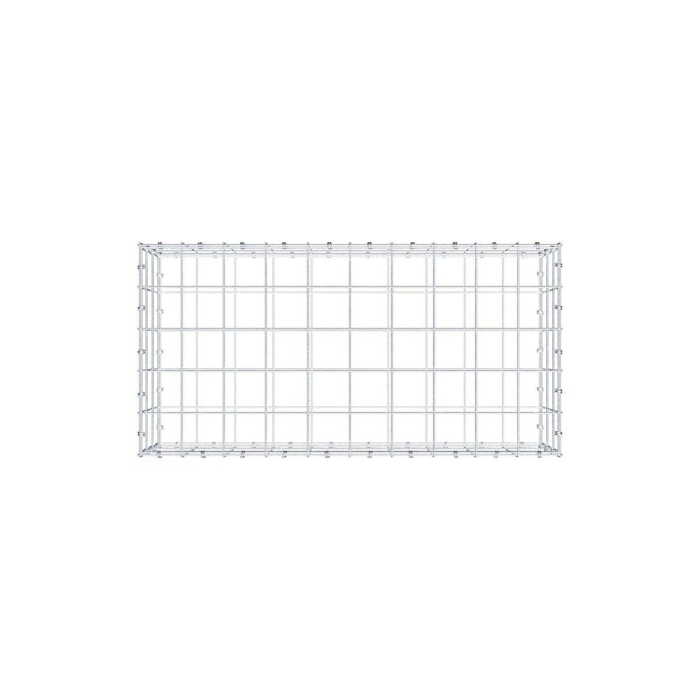 Gavión 100 cm x 30 cm x 50 cm (L x A x P), luz de malla 10 x 10 cm, anillo en espiral