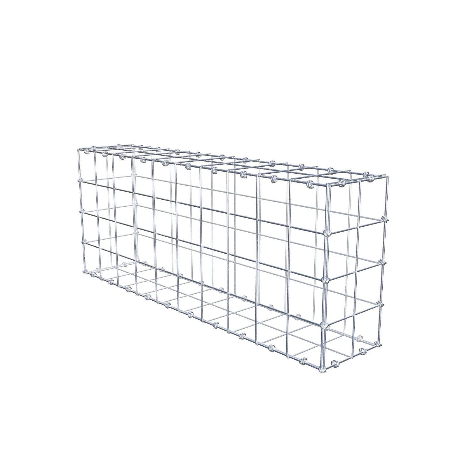 Gabbione 100 cm x 40 cm x 20 cm (L x H x P), maglia 10 x 10 cm, anello a spirale