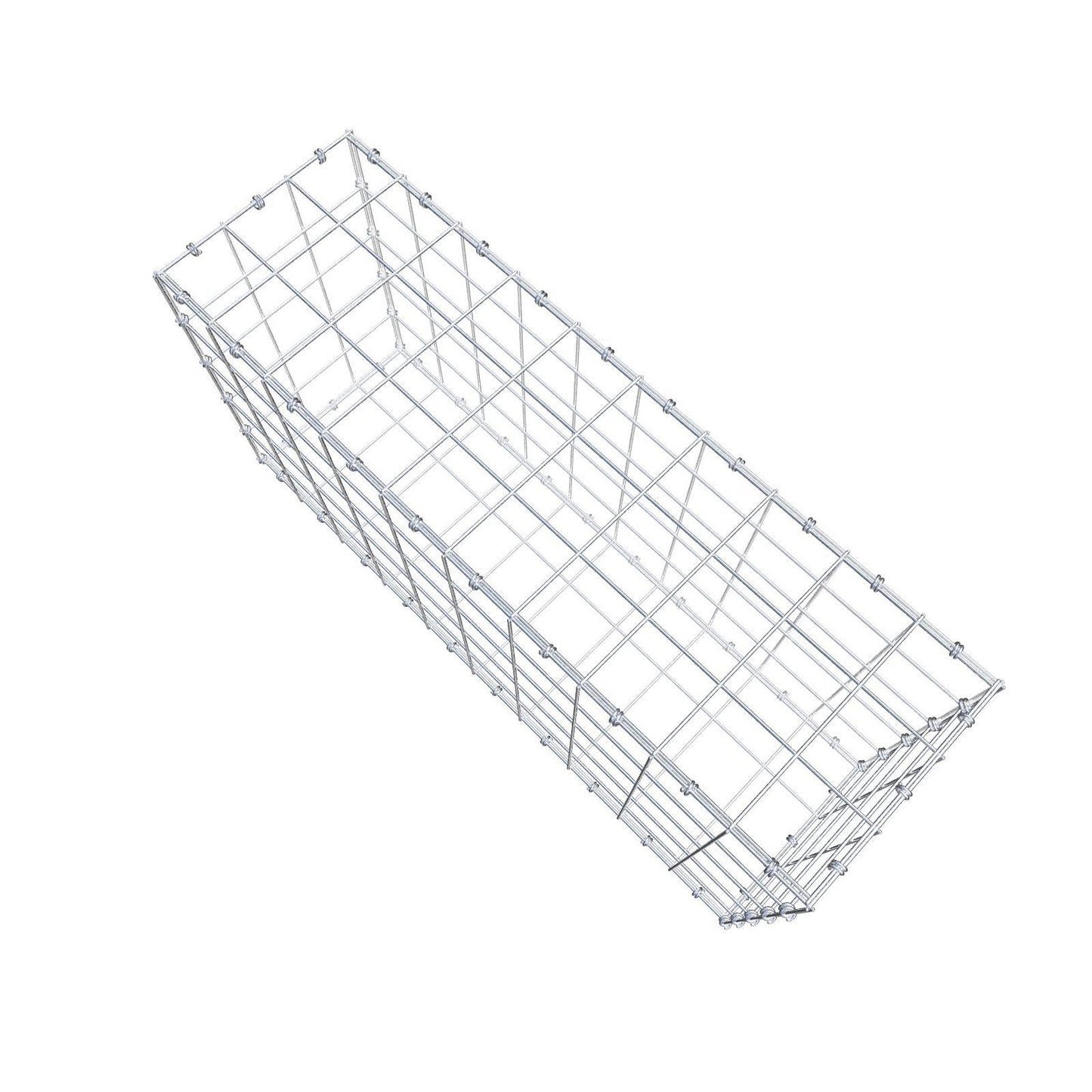 Gabion 100 cm x 50 cm x 30 cm (L x H x D), maskstorlek 10 x 10 cm, spiralring