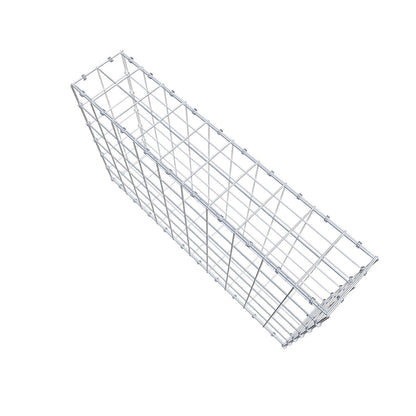 Gabion 100 cm x 60 cm x 20 cm (L x H x D), maskstorlek 10 x 10 cm, spiralring