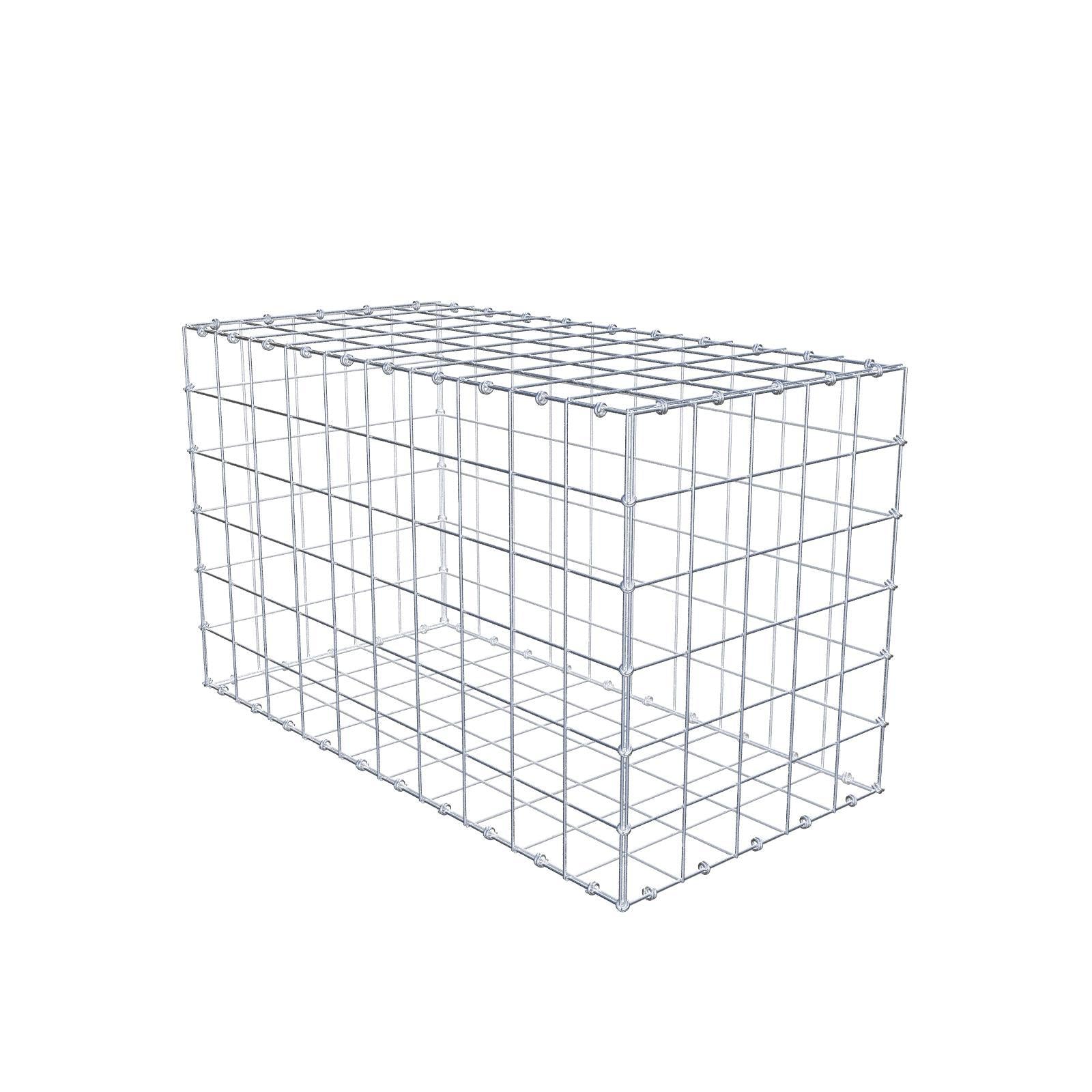 Gabion 100 cm x 60 cm x 50 cm (L x H x D), mesh size 10 x 10 cm, spiral ring