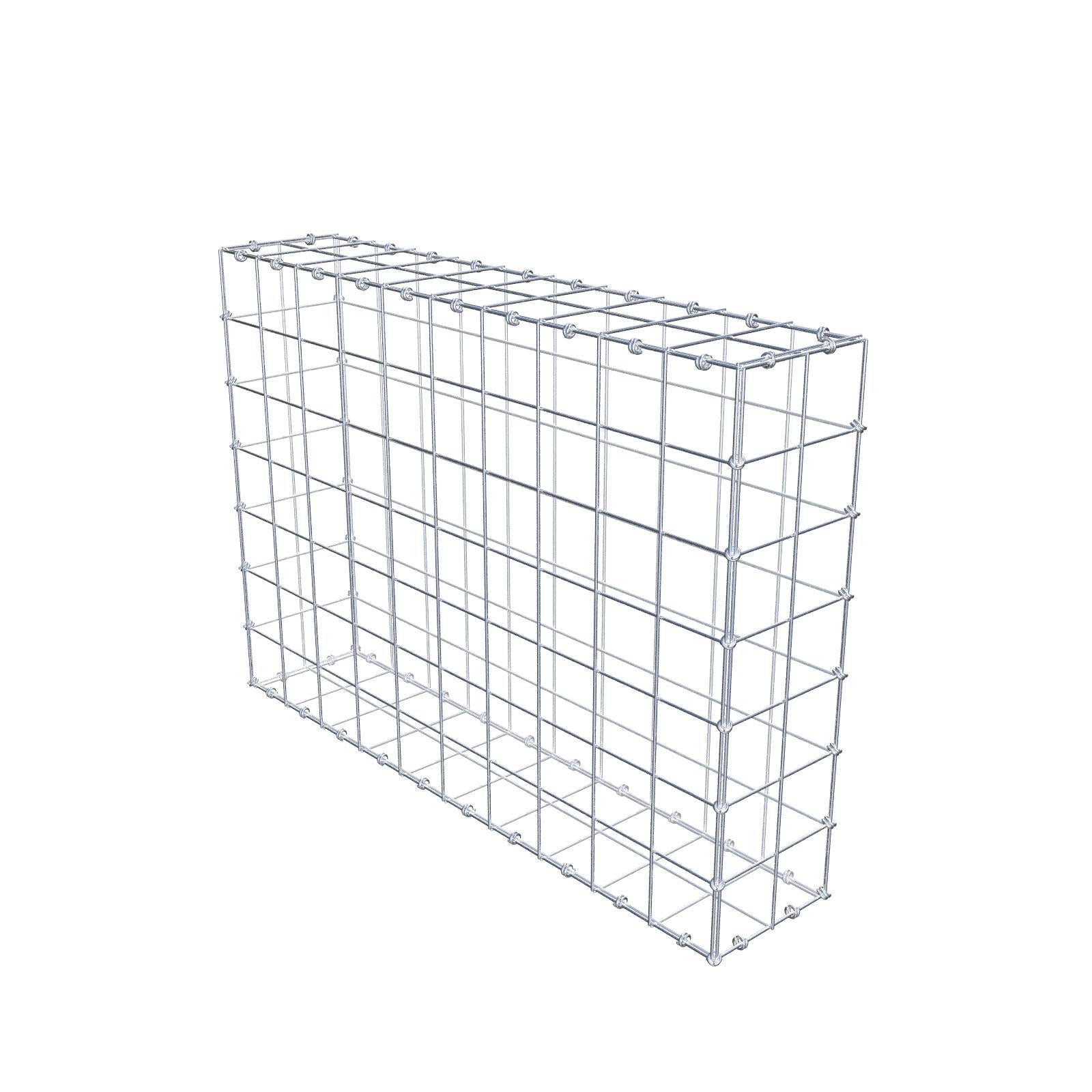 Gabion 100 cm x 70 cm x 20 cm (L x H x D), mesh size 10 x 10 cm, spiral ring