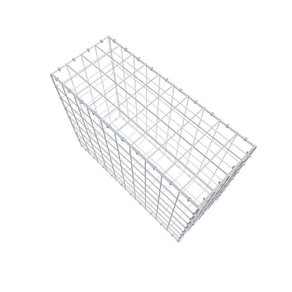 Gabion 100 cm x 80 cm x 40 cm (L x H x D), maskstorlek 10 x 10 cm, spiralring
