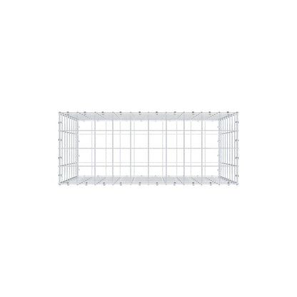 Gabion 100 cm x 80 cm x 40 cm (L x H x D), maskstorlek 10 x 10 cm, spiralring