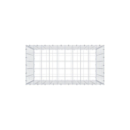 Gavión 100 cm x 80 cm x 50 cm (L x A x P), luz de malla 10 x 10 cm, anillo en espiral