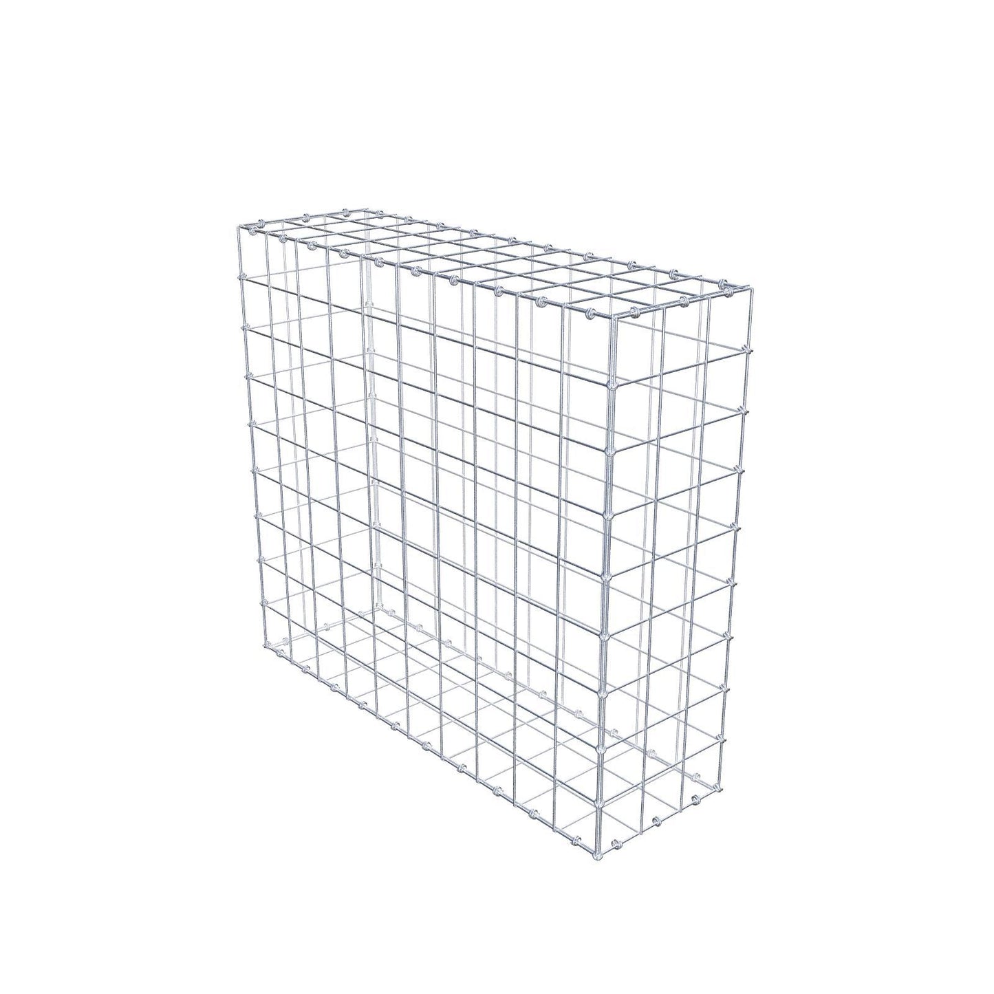 Gabion 100 cm x 90 cm x 30 cm (L x H x P), mailles 10 x 10 cm, anneau en spirale