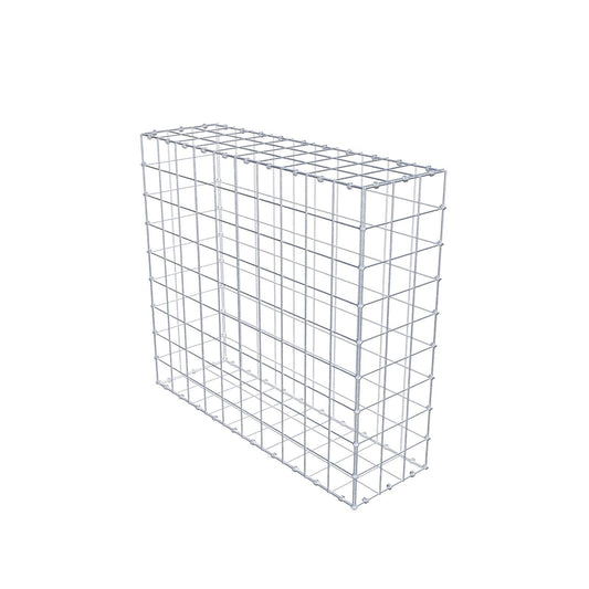 Gabion 100 cm x 90 cm x 30 cm (L x H x P), mailles 10 x 10 cm, anneau en spirale