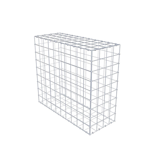 Gabion 100 cm x 90 cm x 40 cm (L x H x P), mailles 10 x 10 cm, anneau en spirale