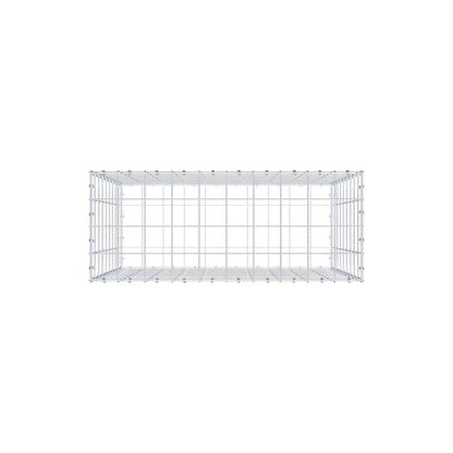 Gavión 100 cm x 90 cm x 40 cm (L x A x P), luz de malla 10 x 10 cm, anillo en espiral