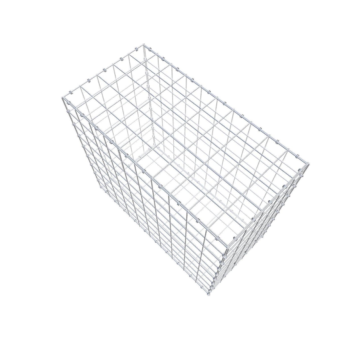 Gabion 100 cm x 90 cm x 50 cm (L x H x P), mailles 10 x 10 cm, anneau en spirale