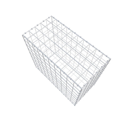 Gabion 100 cm x 90 cm x 50 cm (L x H x P), mailles 10 x 10 cm, anneau en spirale