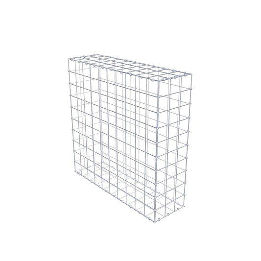 Gabion 100 cm x 100 cm x 30 cm (L x H x P), mailles 10 x 10 cm, anneau en spirale