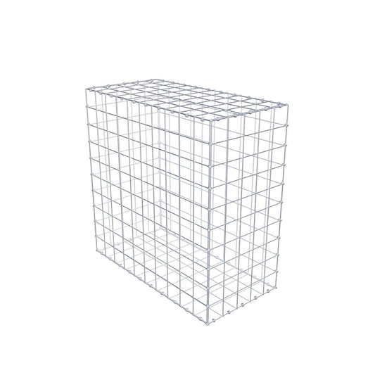 Gabion 100 cm x 100 cm x 50 cm (L x H x D), maskstorlek 10 x 10 cm, spiralring