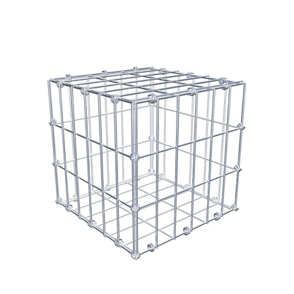 Gabion 30 cm x 30 cm x 30 cm (L x H x D), maskstorlek 5 x 10 cm, spiralring