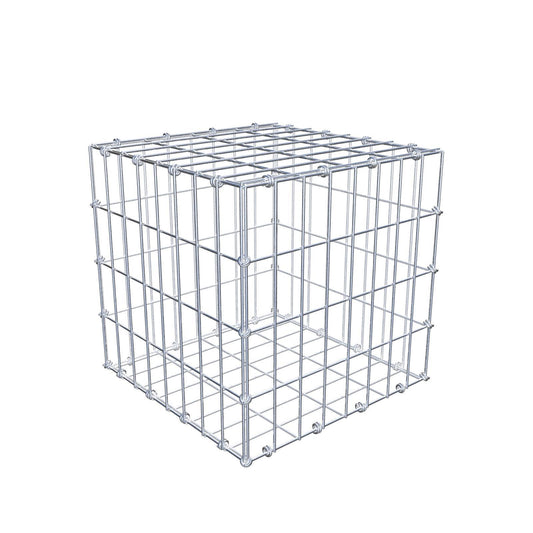 Gabion 40 cm x 40 cm x 40 cm (L x H x P), mailles 5 x 10 cm, anneau en spirale