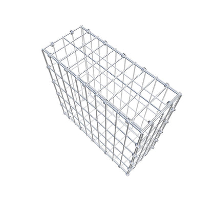 Gabion 50 cm x 50 cm x 20 cm (L x H x D), maskstorlek 5 x 10 cm, spiralring