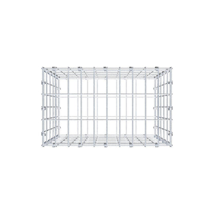 Gabbione 50 cm x 50 cm x 30 cm (L x H x P), maglia 5 x 10 cm, anello a spirale