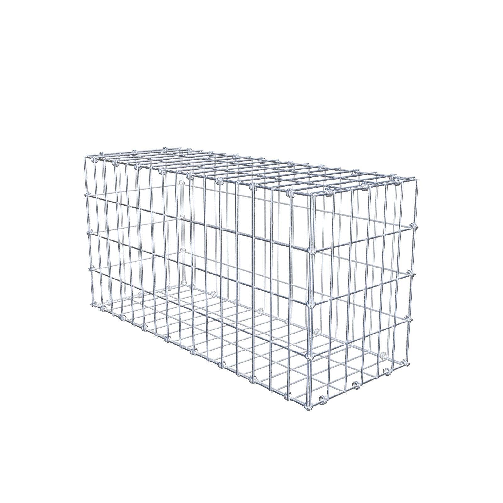 Gabbione 80 cm x 40 cm x 30 cm (L x H x P), maglia 5 x 10 cm, anello a spirale