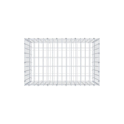 Gabião 80 cm x 50 cm x 50 cm (C x A x P), malhagem 5 x 10 cm, anel espiral