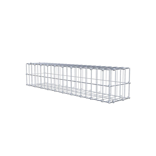 Gabion 100 cm x 20 cm x 20 cm (L x H x D), maskstorlek 5 x 10 cm, spiralring