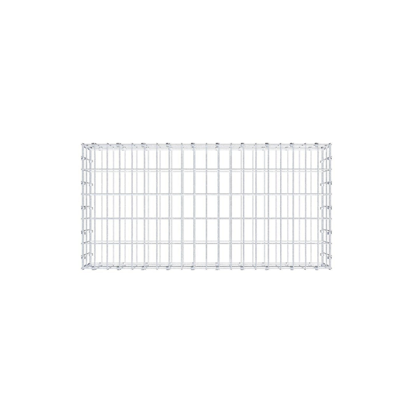 Gabião 100 cm x 20 cm x 50 cm (C x A x P), malhagem 5 x 10 cm, anel espiral