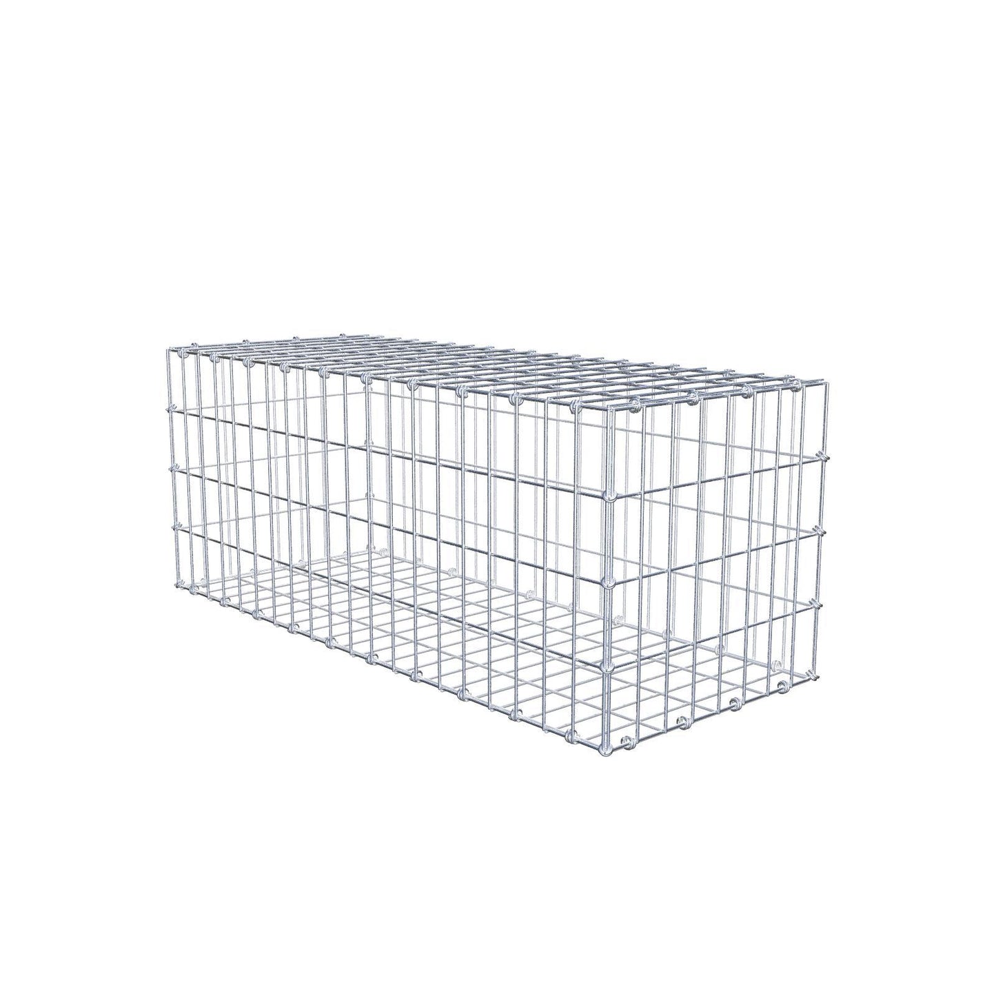 Gavión 100 cm x 40 cm x 40 cm (L x A x P), luz de malla 5 x 10 cm, anillo en espiral