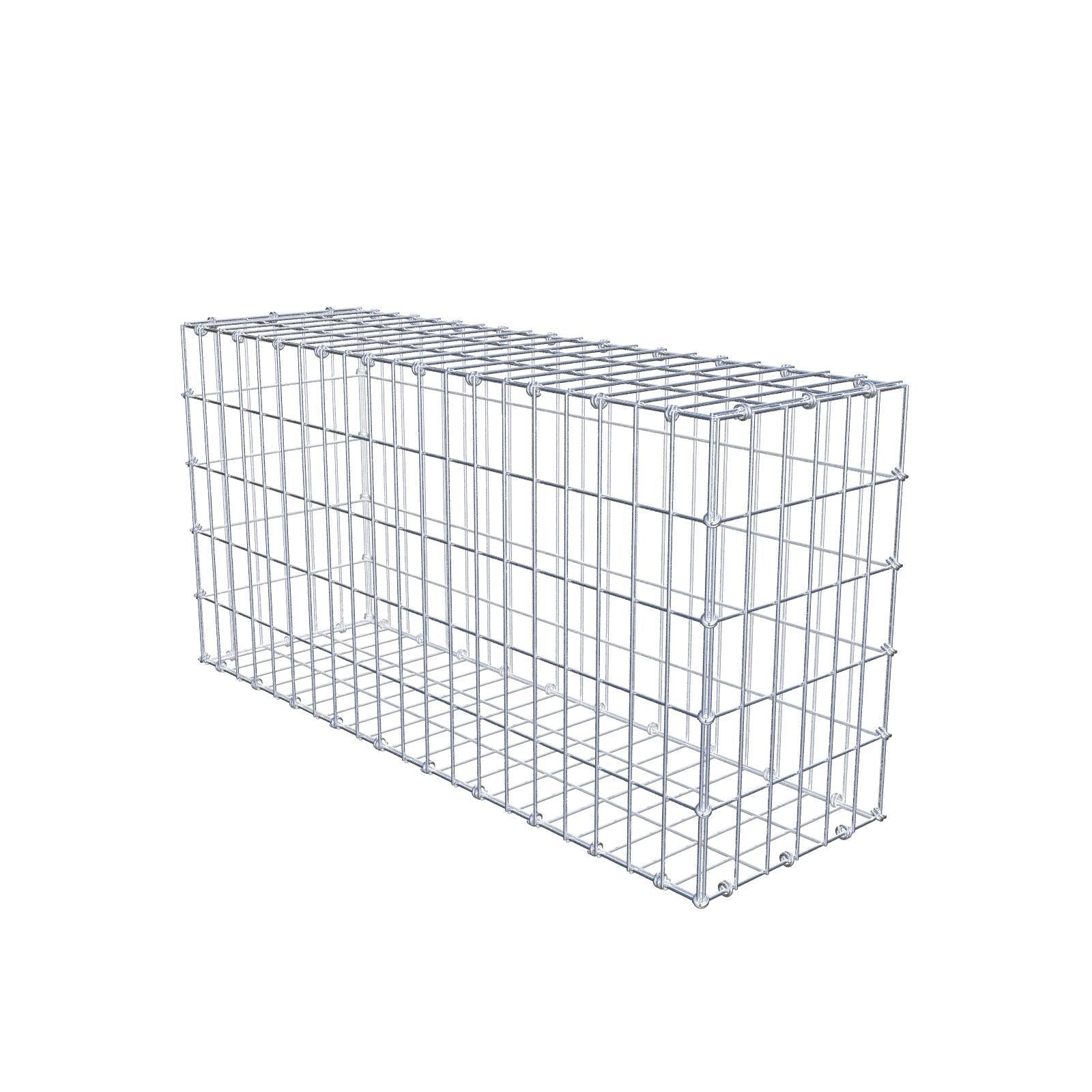 Gabbione 100 cm x 50 cm x 30 cm (L x H x P), maglia 5 x 10 cm, anello a spirale