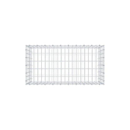 Gabião 100 cm x 50 cm x 50 cm (C x A x P), malhagem 5 x 10 cm, anel espiral