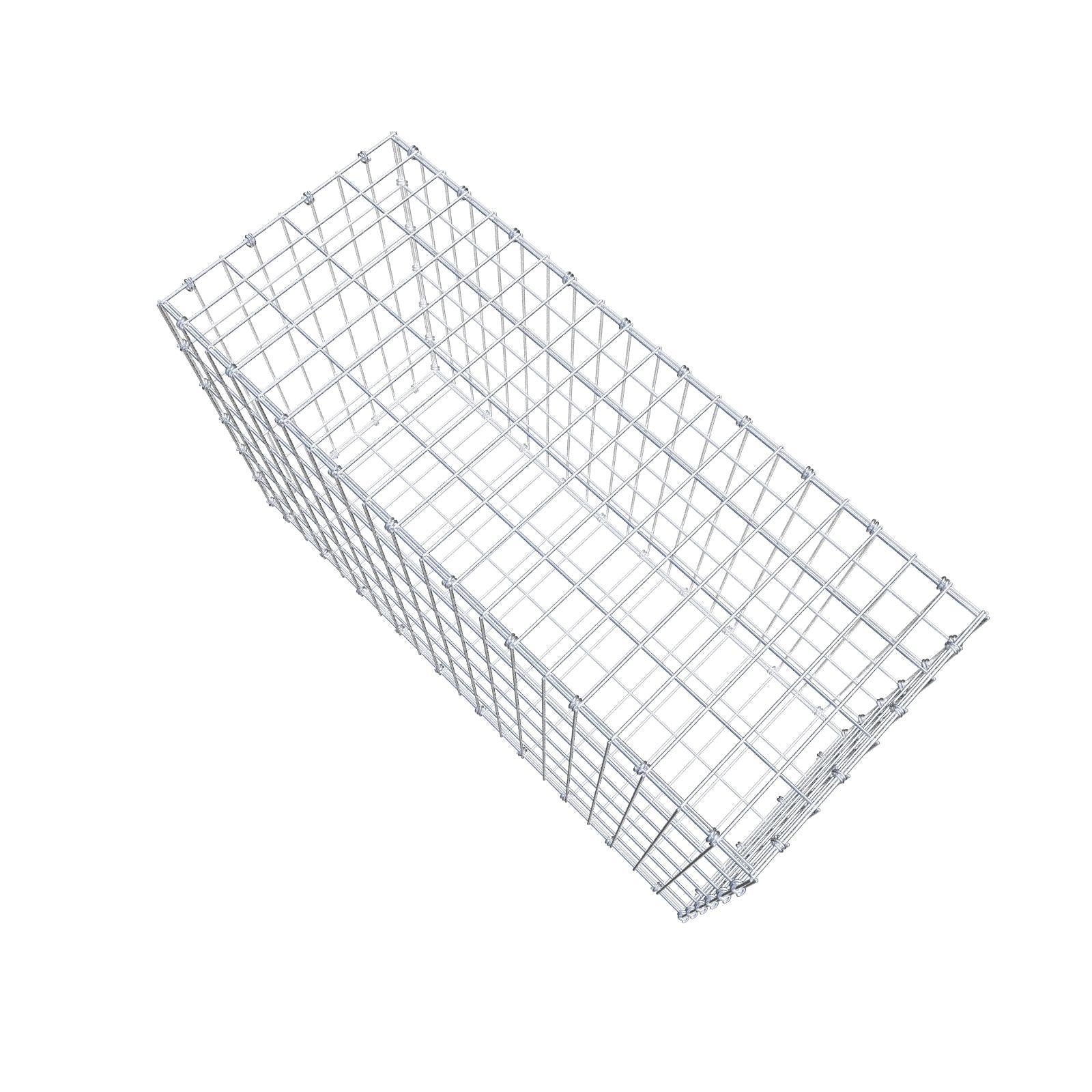 Schanskorf 100 cm x 60 cm x 40 cm (L x H x D), maaswijdte 5 x 10 cm, spiraalring