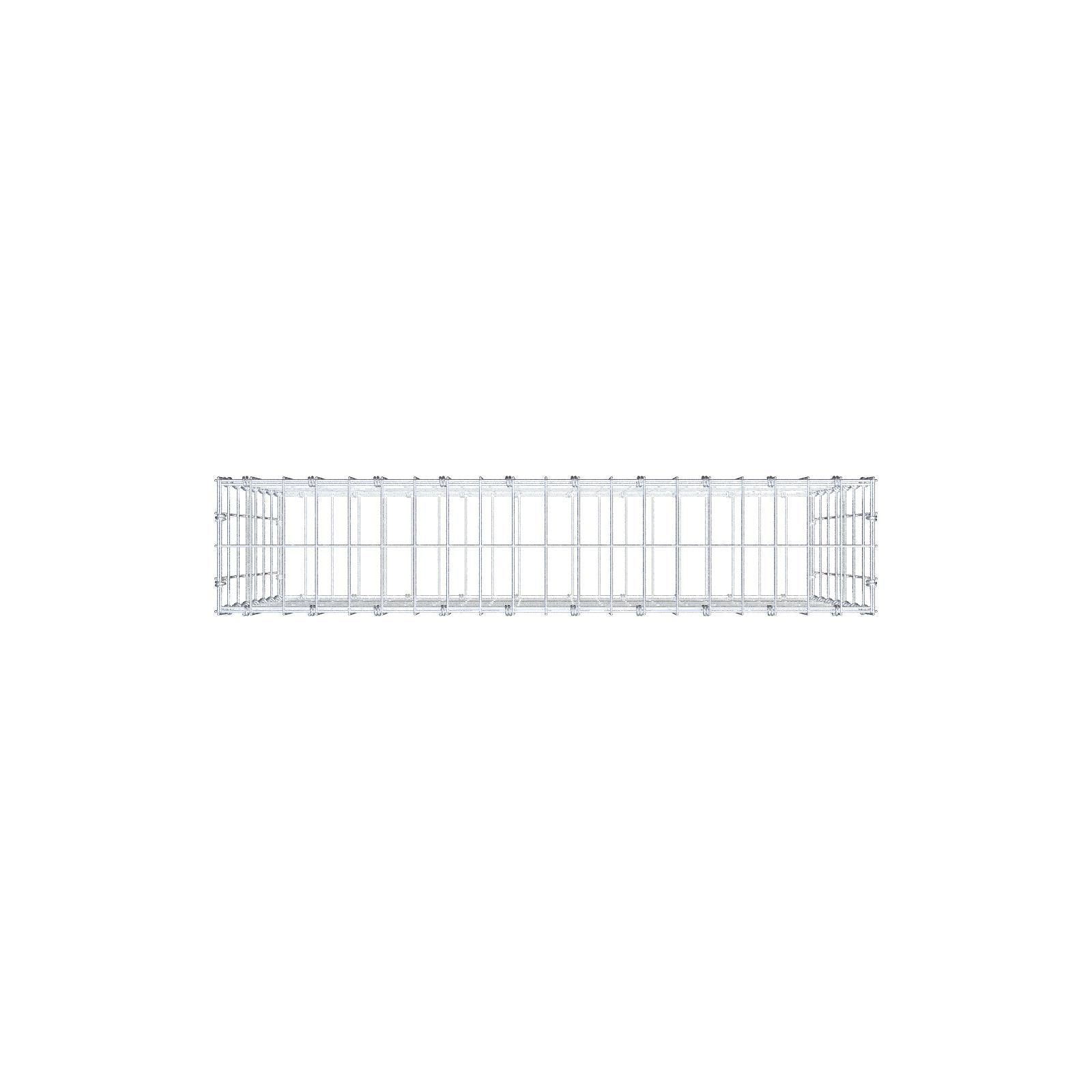 Schanskorf 100 cm x 70 cm x 20 cm (L x H x D), maaswijdte 5 x 10 cm, spiraalring