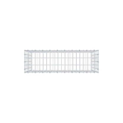 Gabion 100 cm x 70 cm x 30 cm (L x H x D), maskestørrelse 5 x 10 cm, spiralring