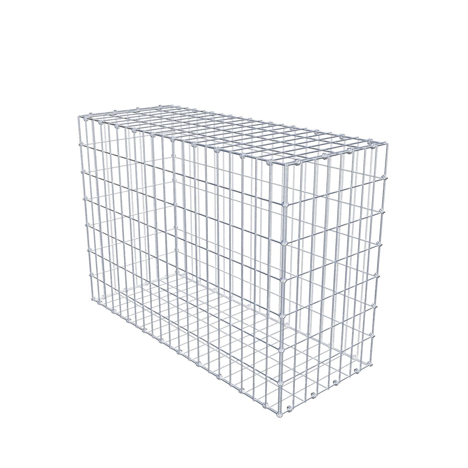 Gabbione 100 cm x 70 cm x 40 cm (L x H x P), maglia 5 x 10 cm, anello a spirale