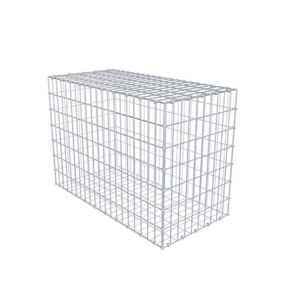 Gabion 100 cm x 70 cm x 50 cm (L x H x D), maskestørrelse 5 x 10 cm, spiralring