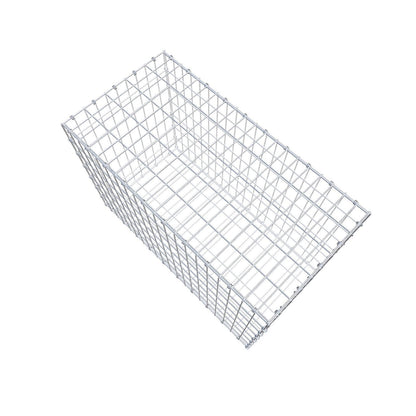 Gabion 100 cm x 70 cm x 50 cm (L x H x D), maskestørrelse 5 x 10 cm, spiralring