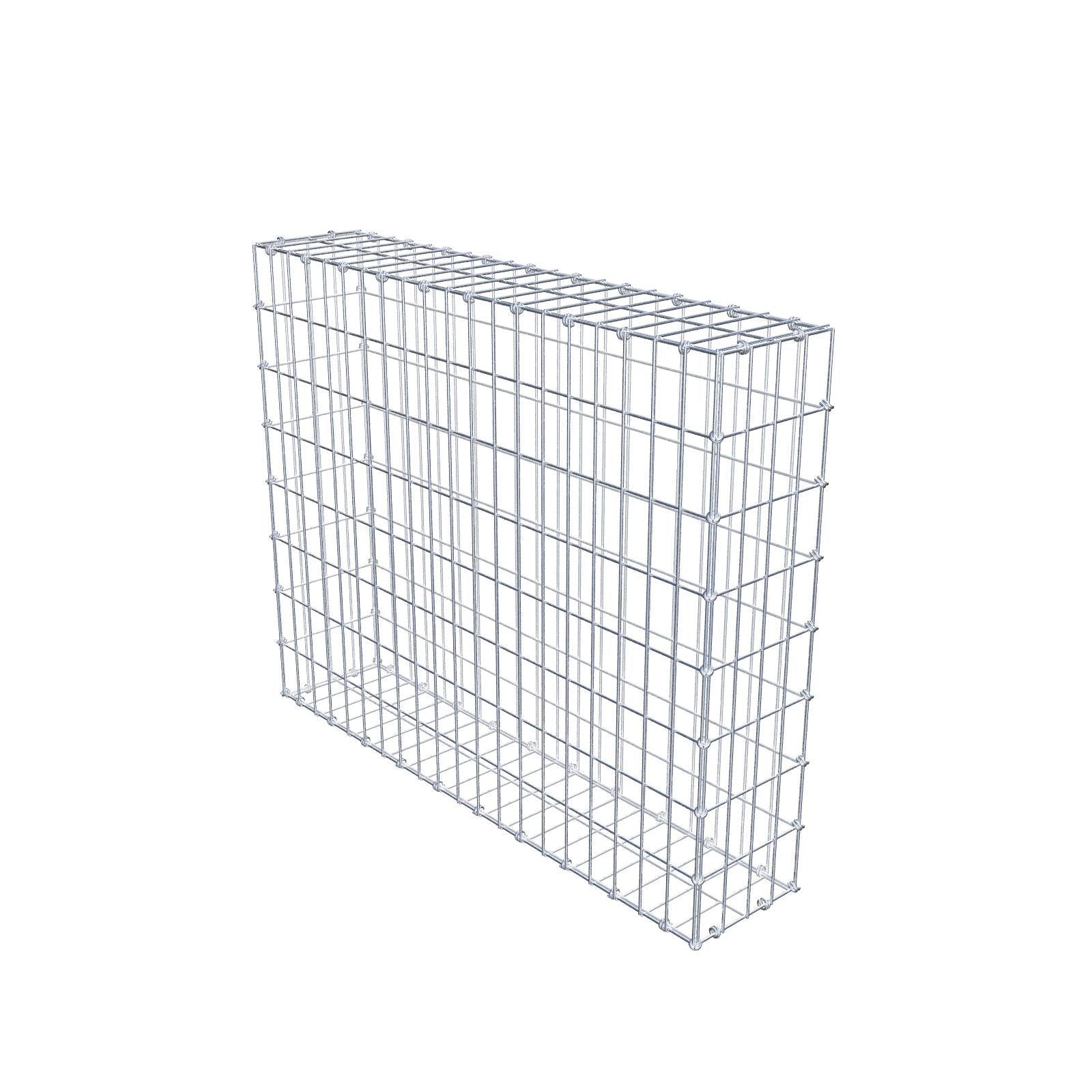 Gabbione 100 cm x 80 cm x 20 cm (L x H x P), maglia 5 x 10 cm, anello a spirale