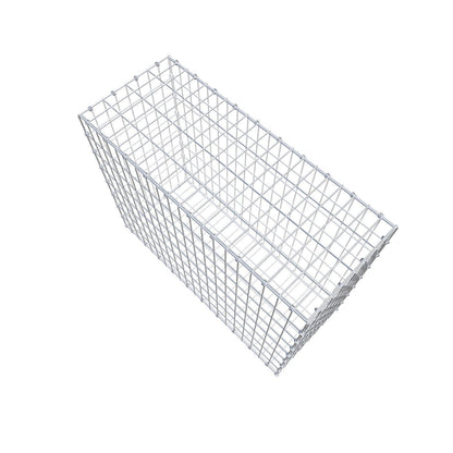 Gabion 100 cm x 80 cm x 40 cm (L x H x D), maskestørrelse 5 x 10 cm, spiralring