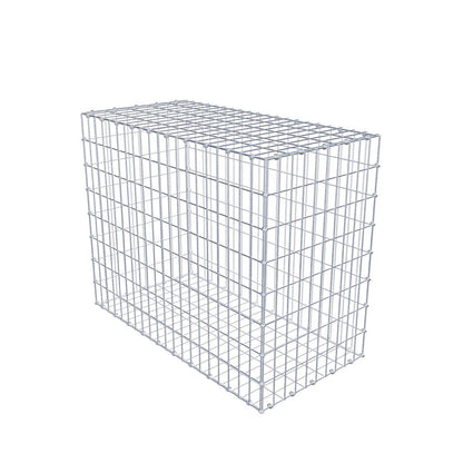 Gabion 100 cm x 80 cm x 50 cm (L x H x D), maskestørrelse 5 x 10 cm, spiralring
