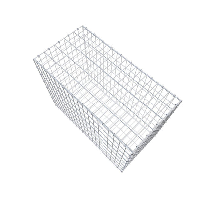 Gabion 100 cm x 80 cm x 50 cm (L x H x D), maskestørrelse 5 x 10 cm, spiralring