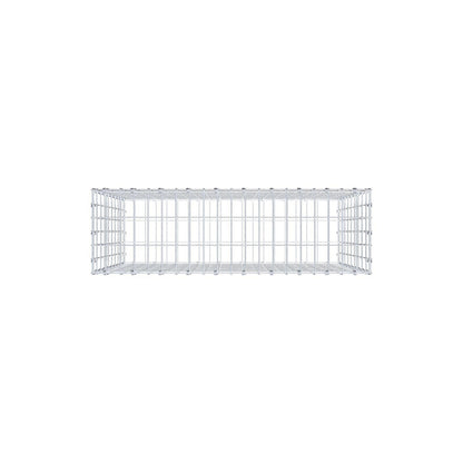 Gabbione 100 cm x 90 cm x 30 cm (L x H x P), maglia 5 x 10 cm, anello a spirale