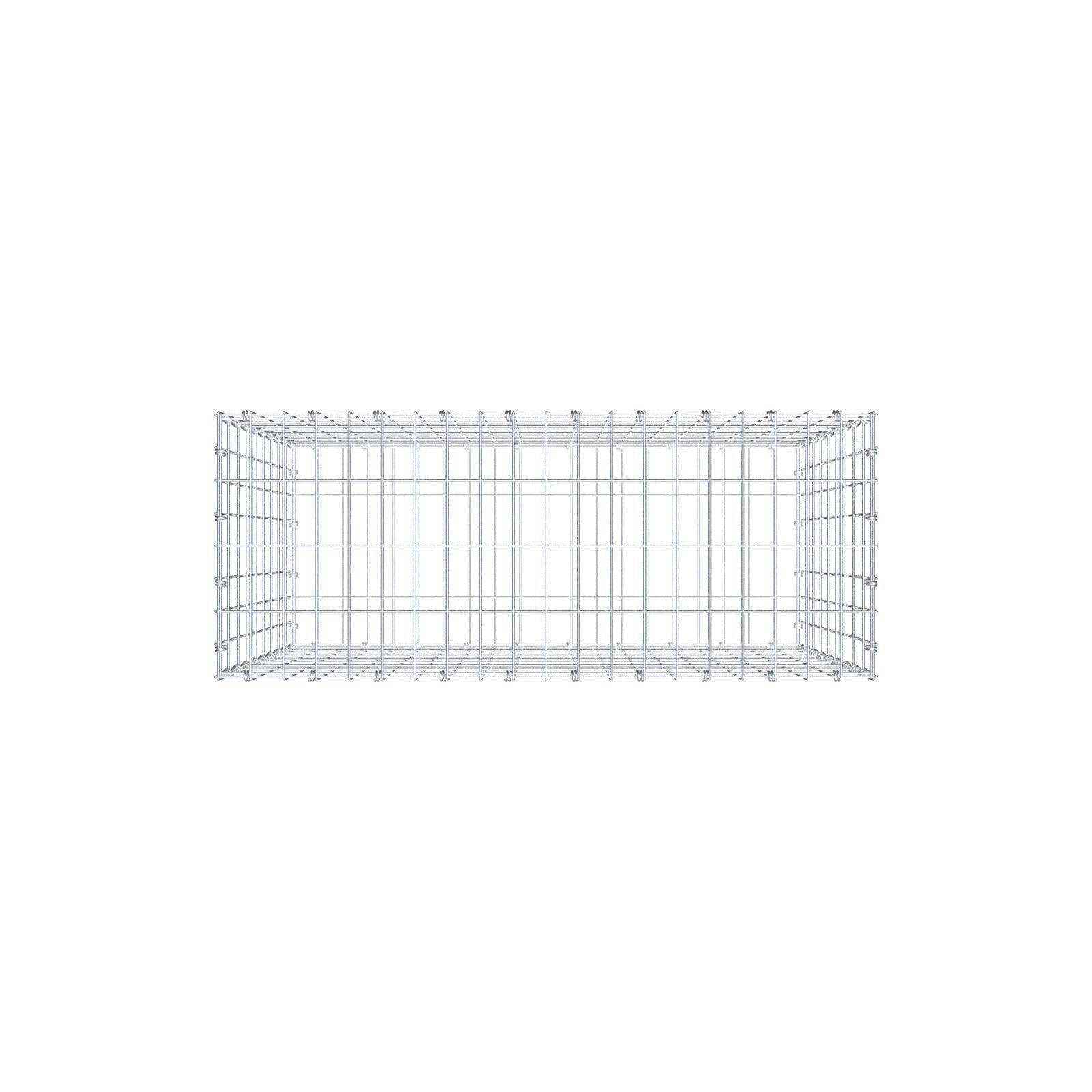 Schanskorf 100 cm x 90 cm x 40 cm (L x H x D), maaswijdte 5 x 10 cm, spiraalring