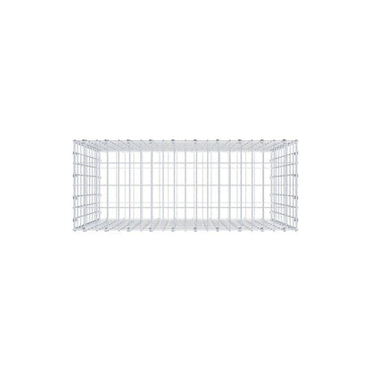 Gabion 100 cm x 90 cm x 40 cm (L x H x P), mailles 5 x 10 cm, anneau en spirale