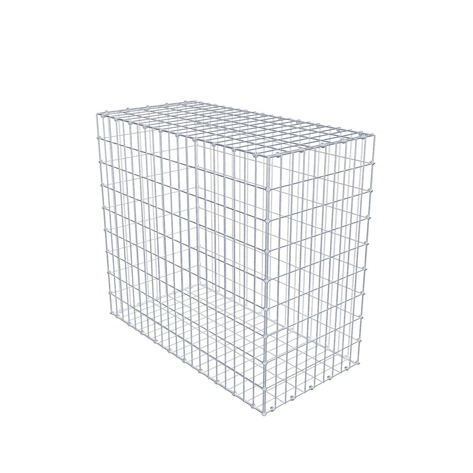 Gabione 100 cm x 90 cm x 50 cm (L x H x T), Maschenweite 5 x 10 cm, Spiralring