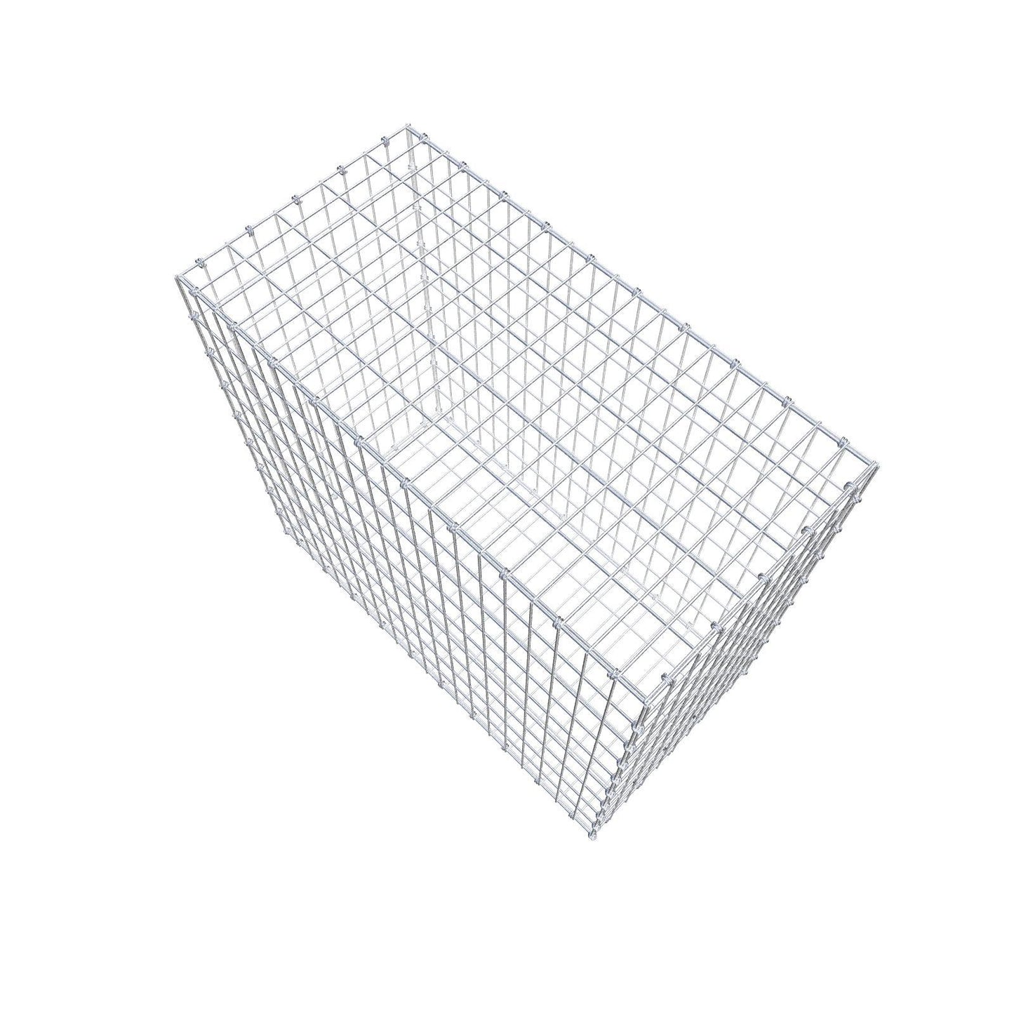 Gabion 100 cm x 90 cm x 50 cm (L x H x P), mailles 5 x 10 cm, anneau en spirale