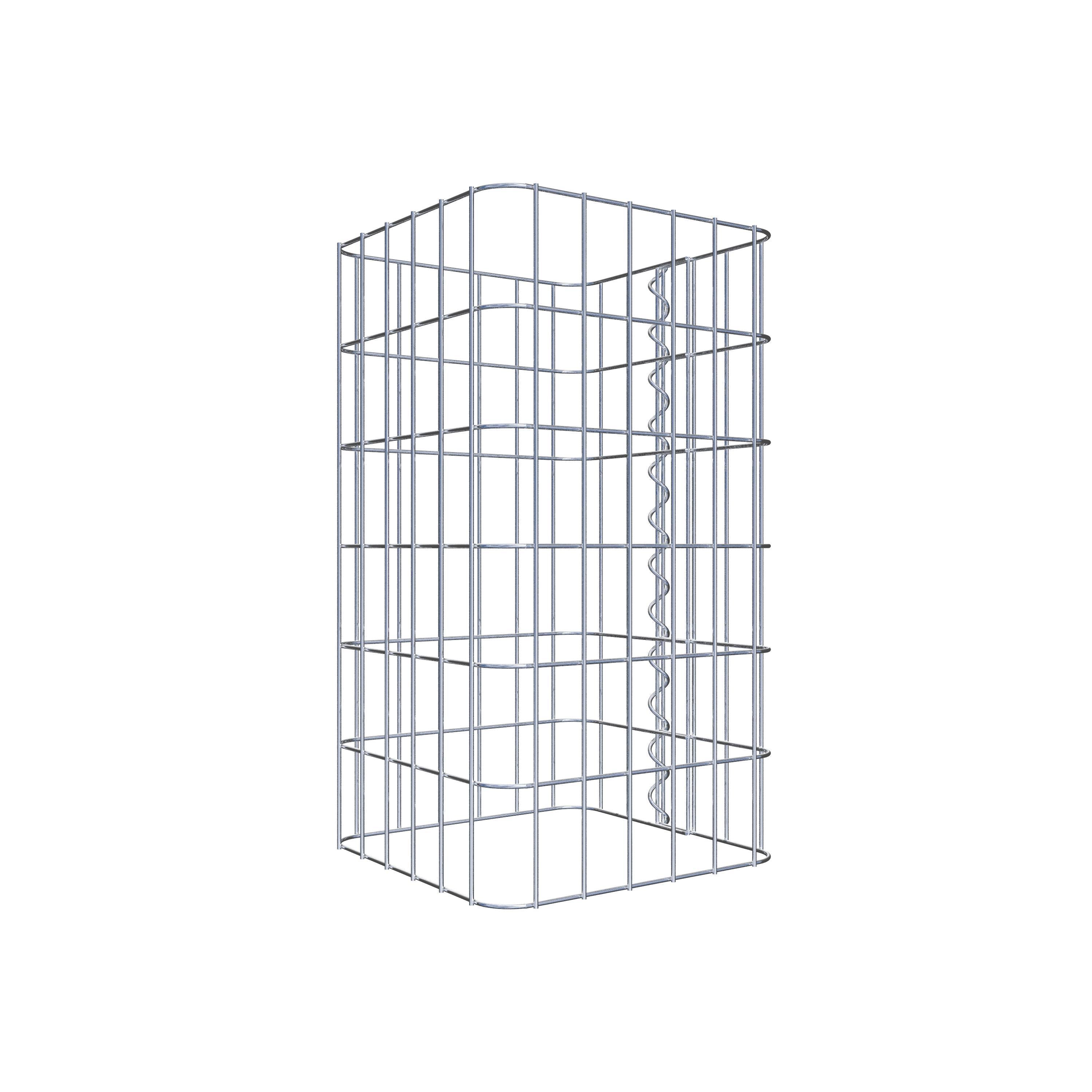 Gabion column 32 x 32 cm, MW 5 x 10 cm square