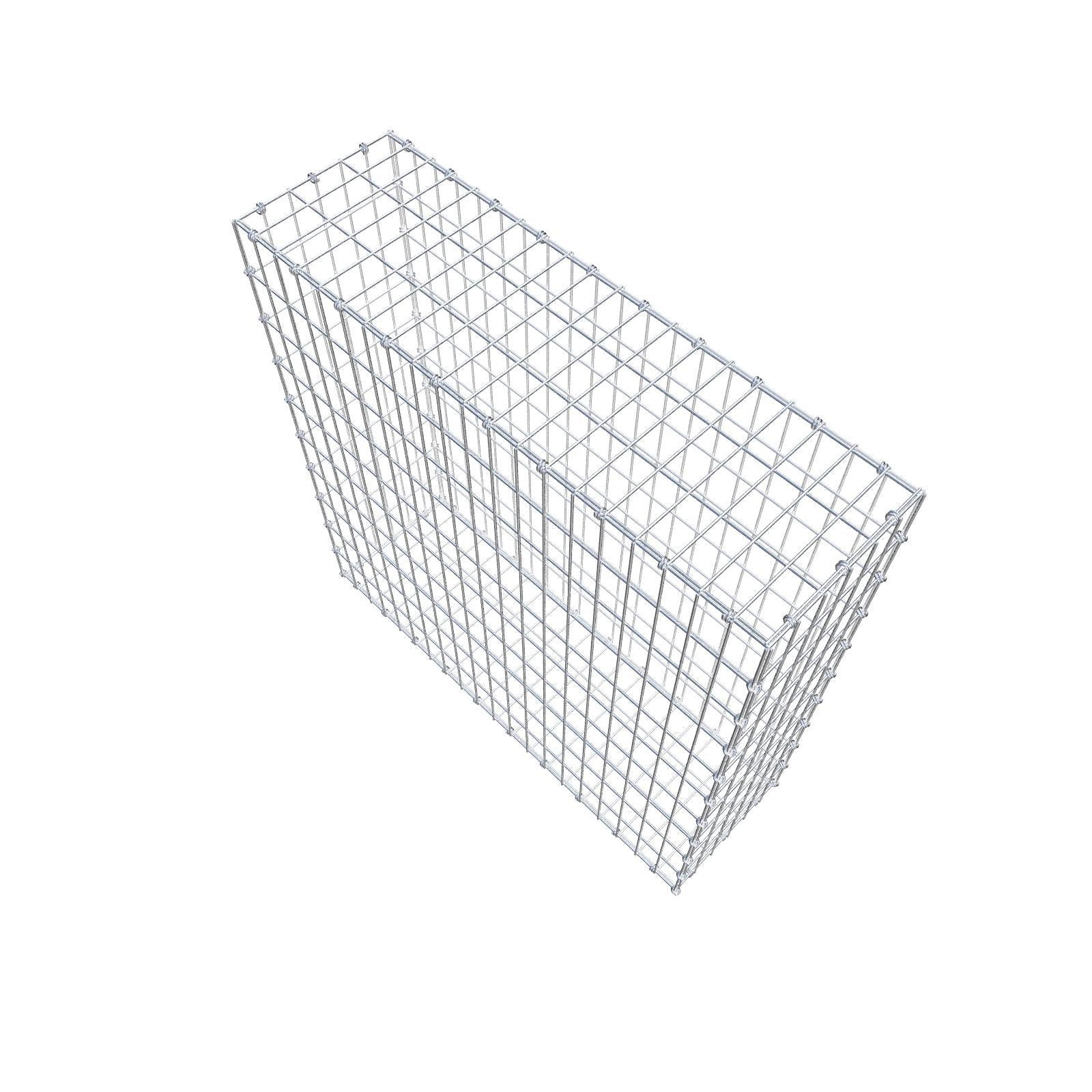 Schanskorf 100 cm x 100 cm x 30 cm (L x H x D), maaswijdte 5 x 10 cm, spiraalring