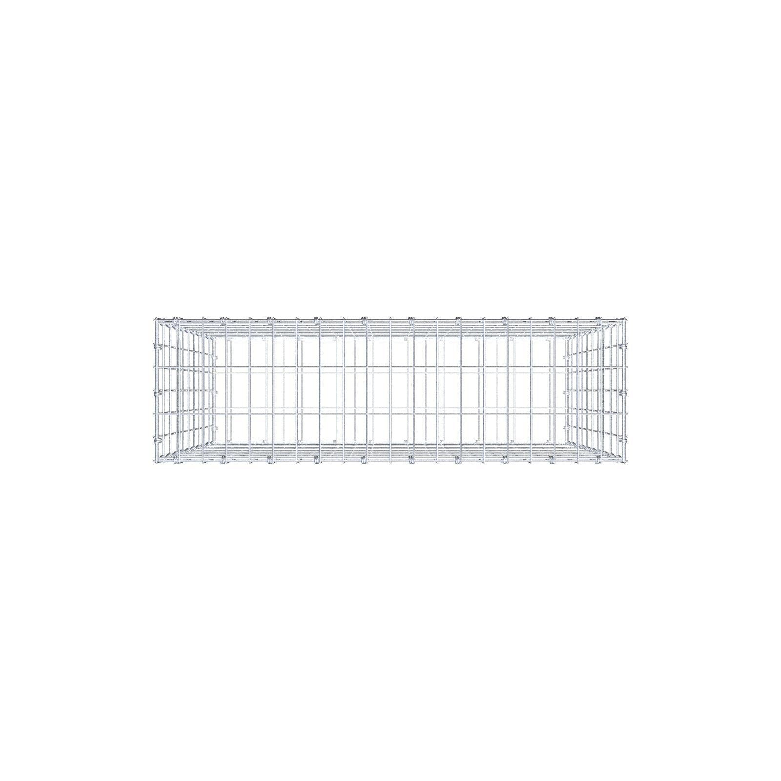 Schanskorf 100 cm x 100 cm x 30 cm (L x H x D), maaswijdte 5 x 10 cm, spiraalring
