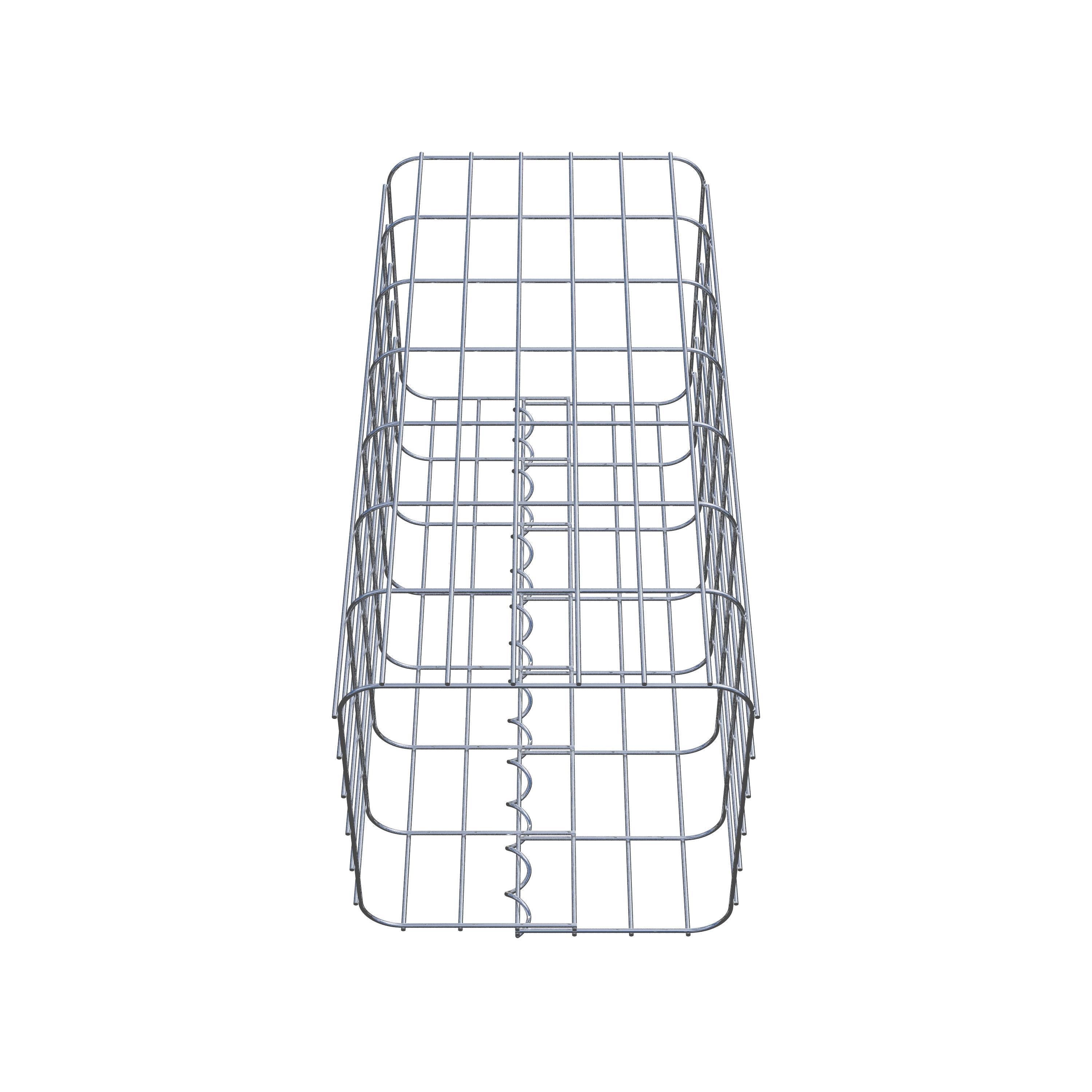 Gabion column 32 x 32 cm, MW 5 x 10 cm square