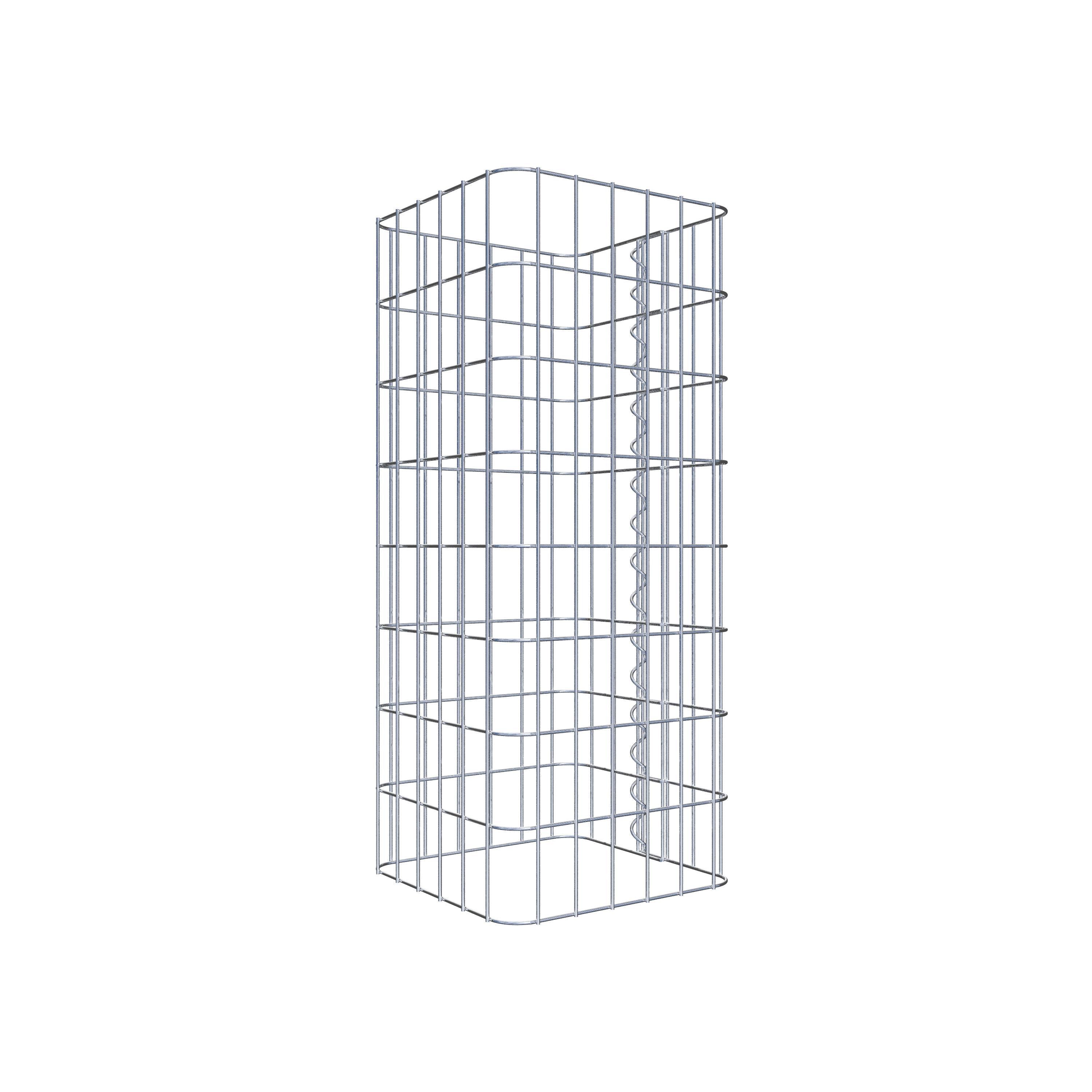 Gabion column 32 x 32 cm, MW 5 x 10 cm square