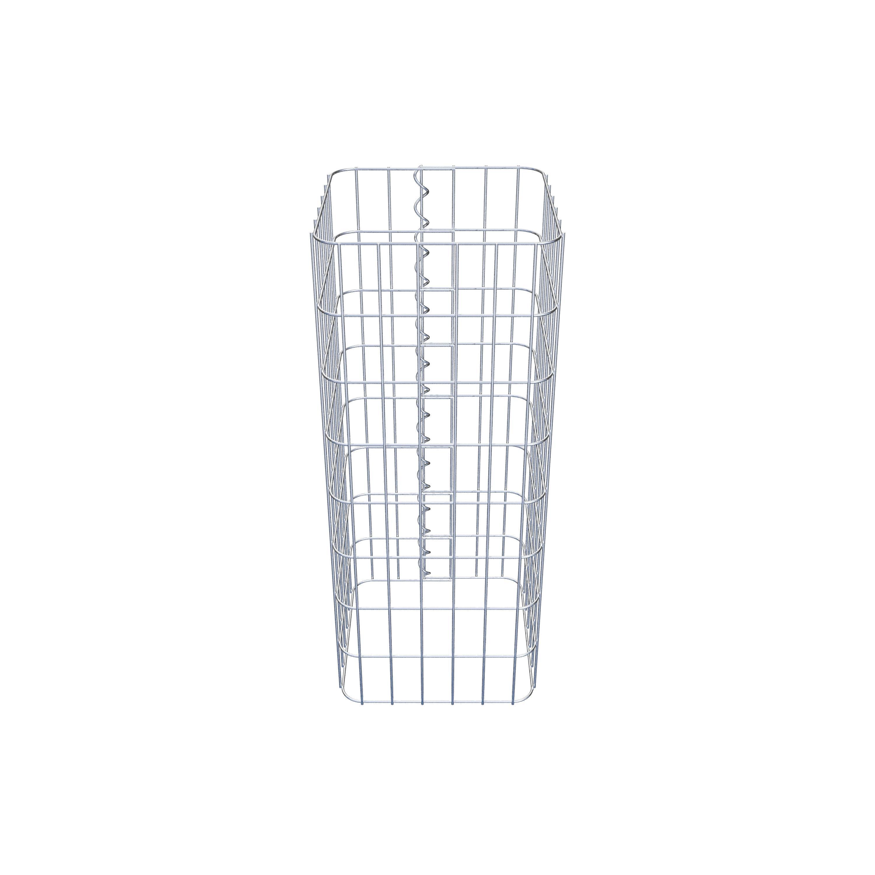 Gabion column 32 x 32 cm, MW 5 x 10 cm square