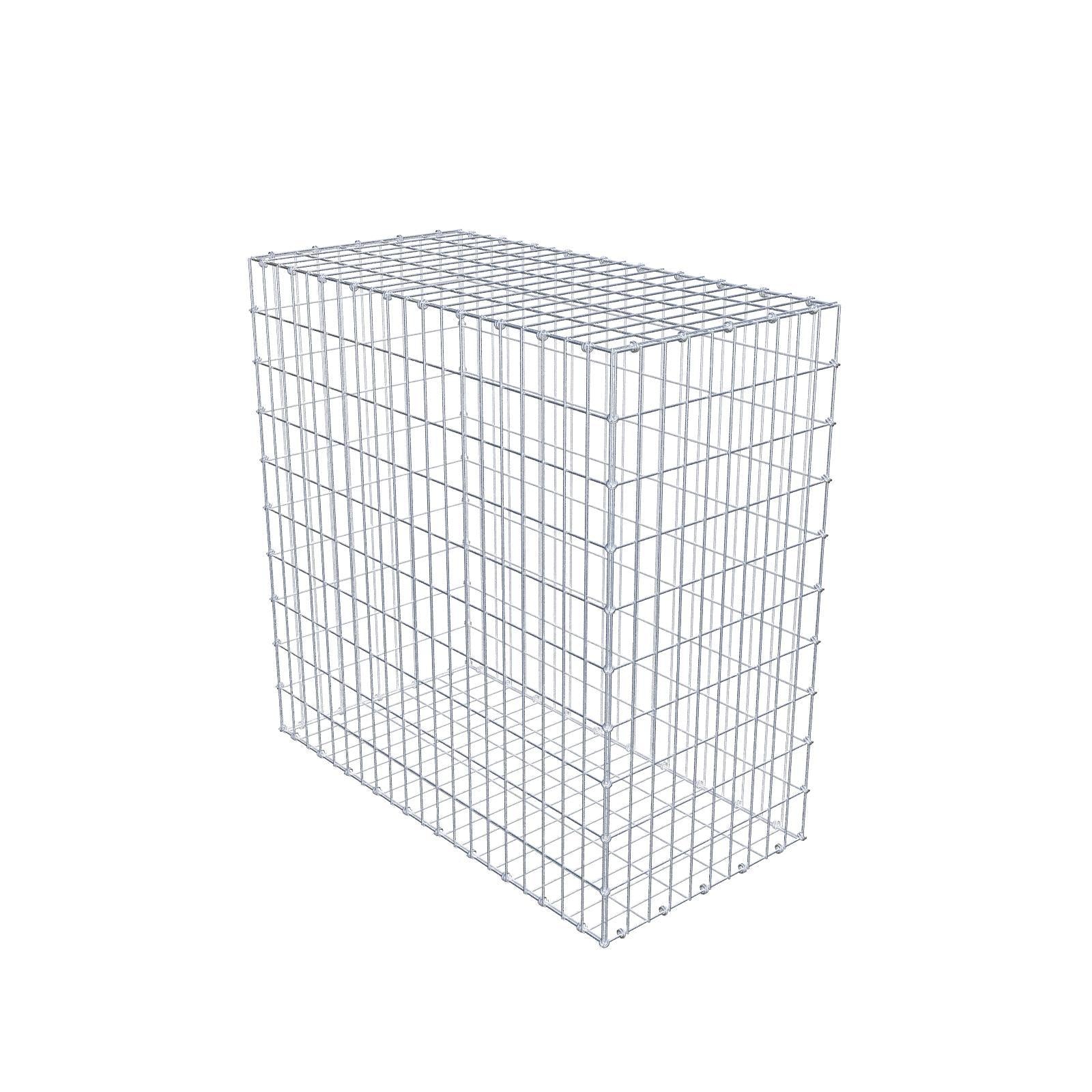 Gabbione 100 cm x 100 cm x 50 cm (L x H x P), maglia 5 x 10 cm, anello a spirale